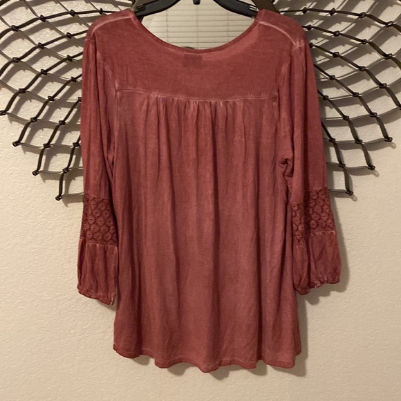 Como Vintage blouse, NWT, mauve, SZ L - Picture 5 of 5